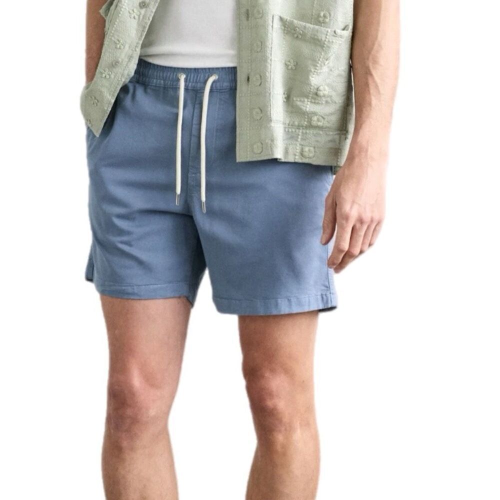NWT NN07 “Gregor” twill shorts in light blue Size XXL